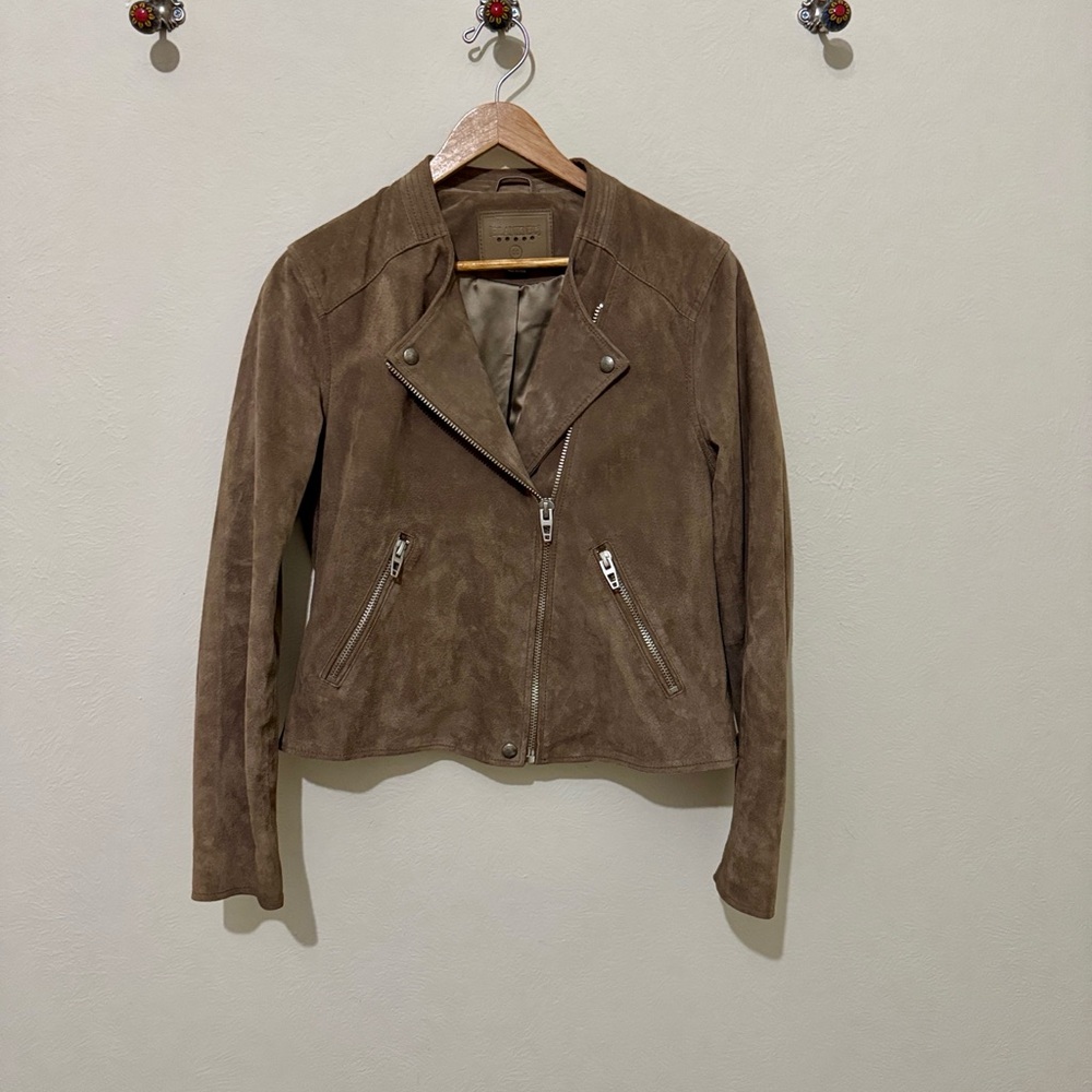 Blank NYC Taupe Suede Jacket